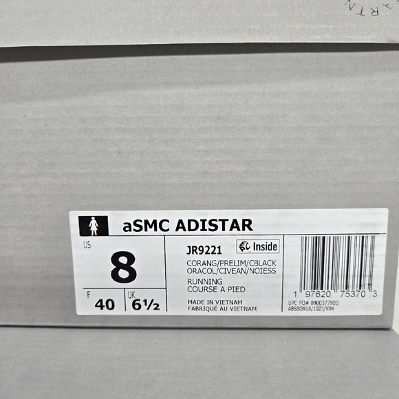 New adidas Adistar by Stella McCartney Orange Preloved Lime Women's Shoes Size 8 - Picture 8 of 8